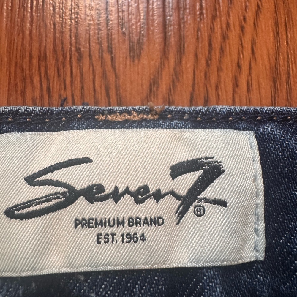 Seven7 Ladies Deep Blue Straight Jeans - Picture 3 of 4